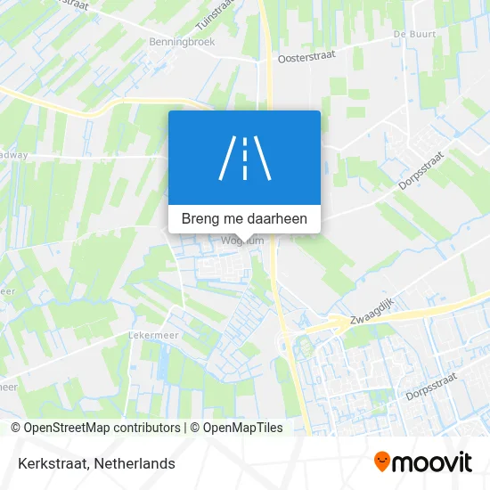 Kerkstraat kaart