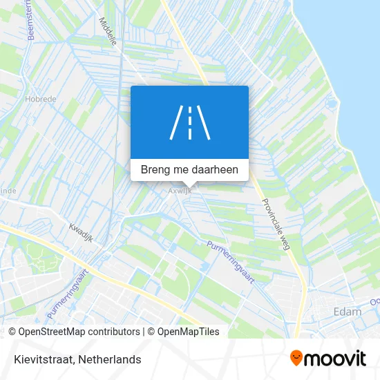 Kievitstraat kaart