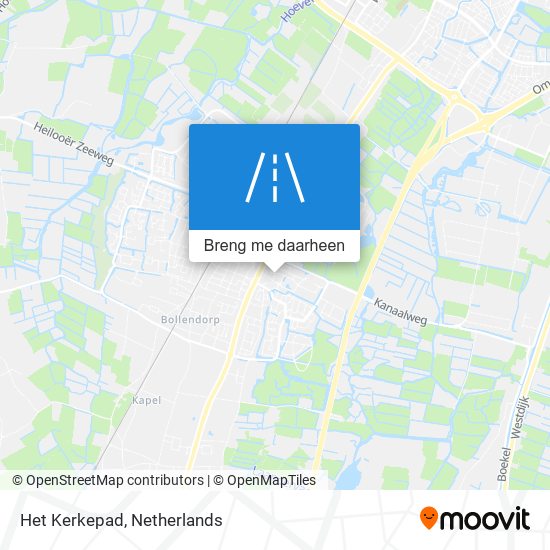 Het Kerkepad kaart