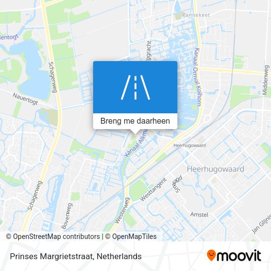 Prinses Margrietstraat kaart