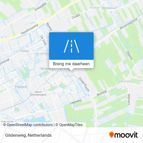 Gildenweg kaart