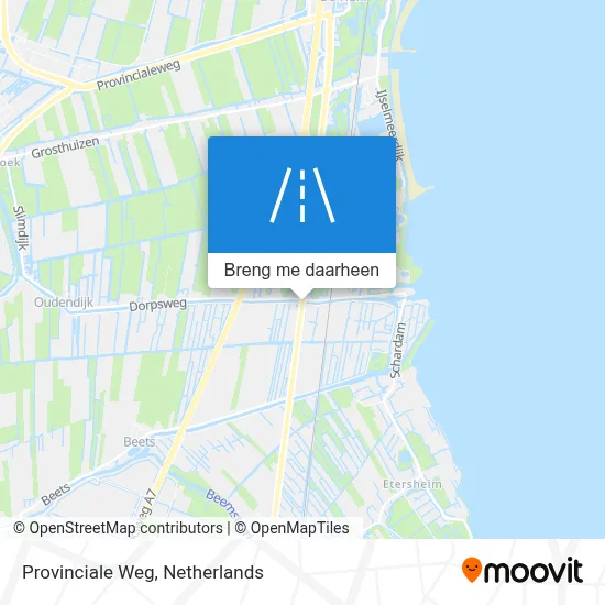 Provinciale Weg kaart