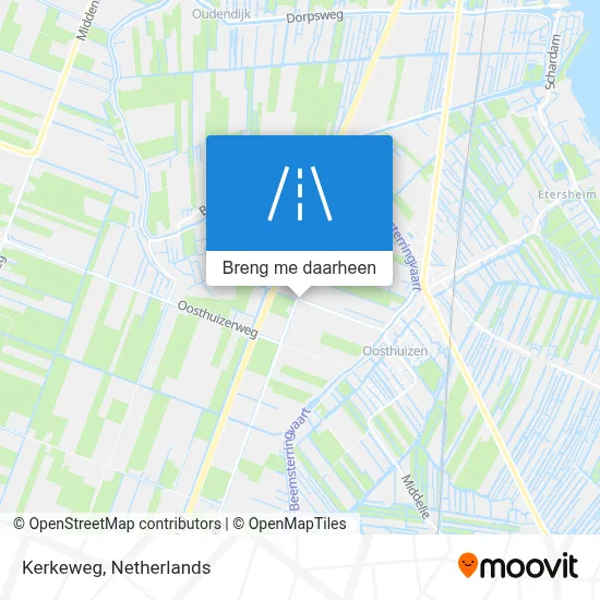 Kerkeweg kaart