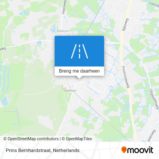 Prins Bernhardstraat kaart