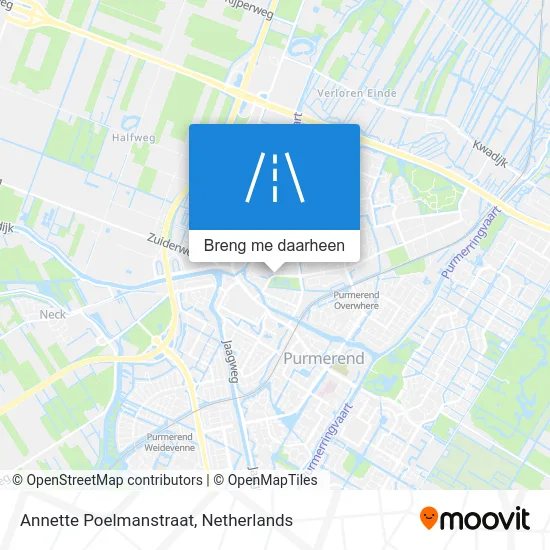 Annette Poelmanstraat kaart