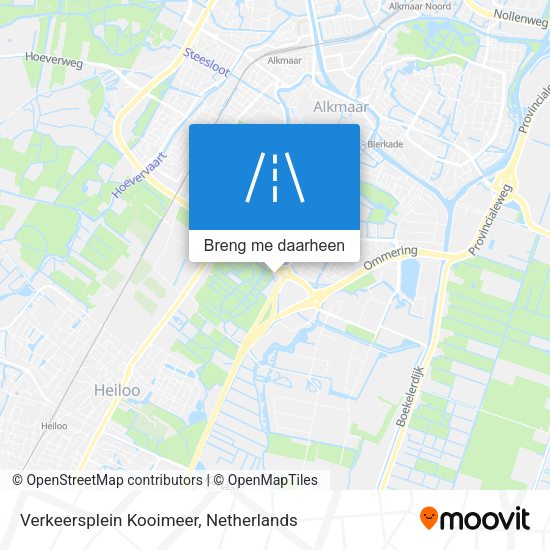 Verkeersplein Kooimeer kaart
