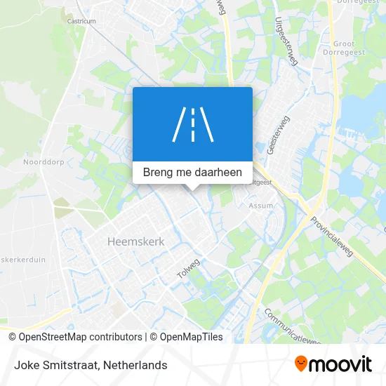 Joke Smitstraat kaart
