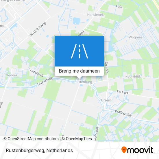 Rustenburgerweg kaart