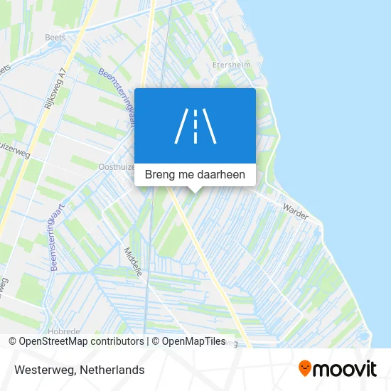 Westerweg kaart