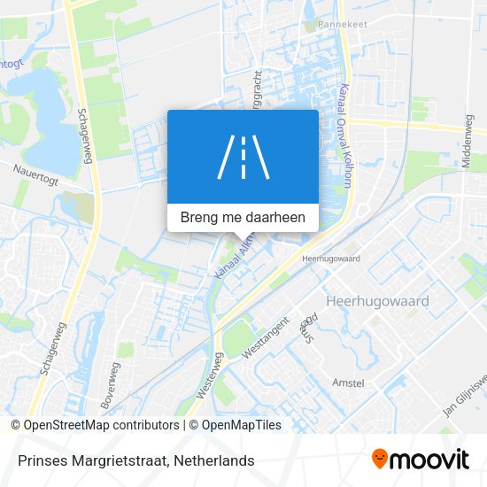 Prinses Margrietstraat kaart