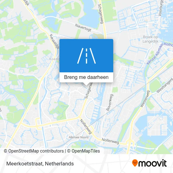 Meerkoetstraat kaart