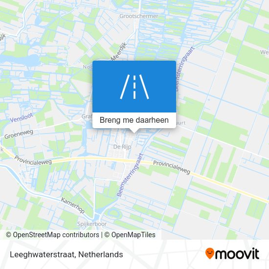 Leeghwaterstraat kaart