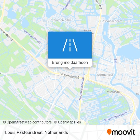 Louis Pasteurstraat kaart