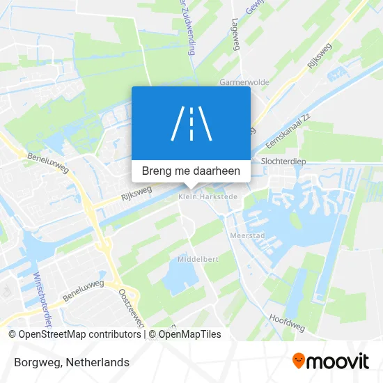 Borgweg kaart