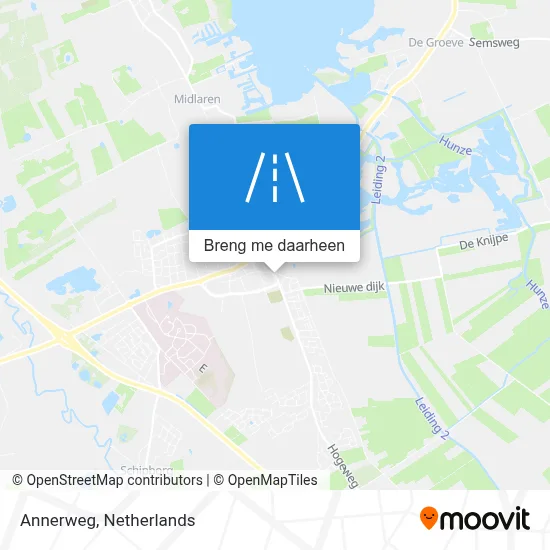 Annerweg kaart