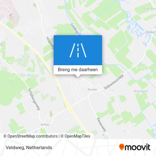 Veldweg kaart