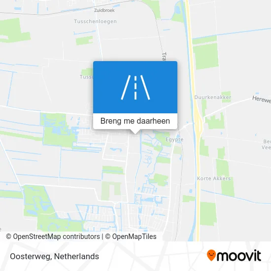 Oosterweg kaart
