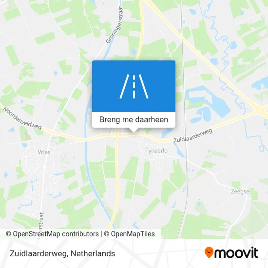 Zuidlaarderweg kaart