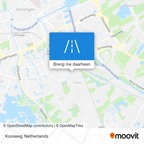 Kooiweg kaart
