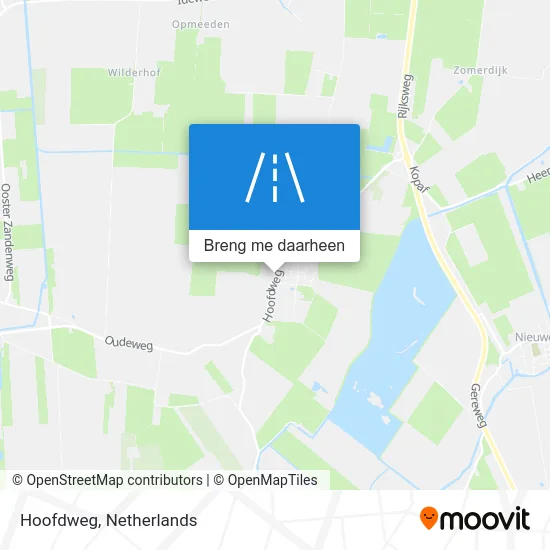 Hoofdweg kaart