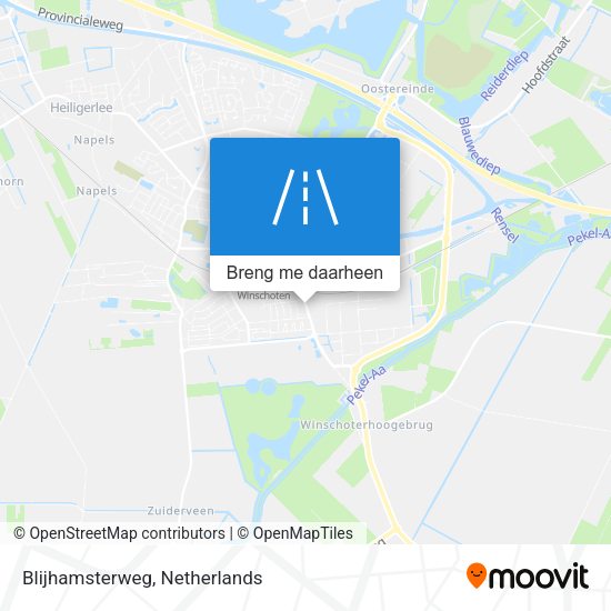 Blijhamsterweg kaart