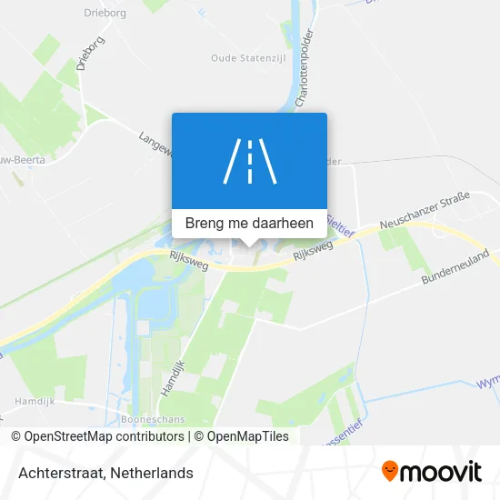 Achterstraat kaart