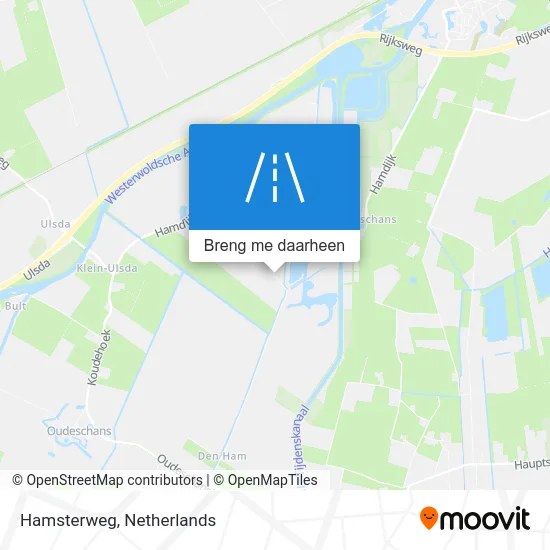Hamsterweg kaart