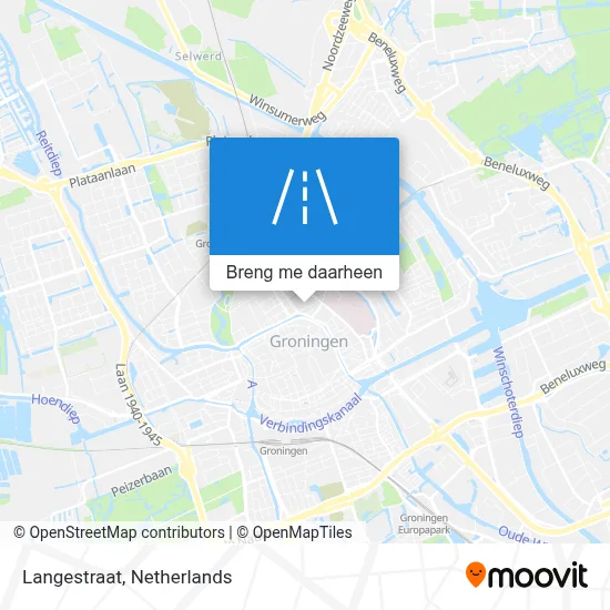 Langestraat kaart
