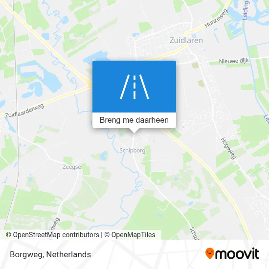 Borgweg kaart