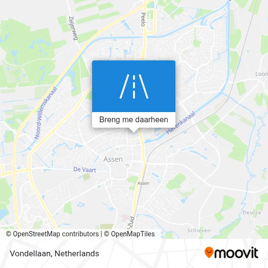 Vondellaan kaart