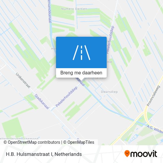 H.B. Hulsmanstraat I kaart