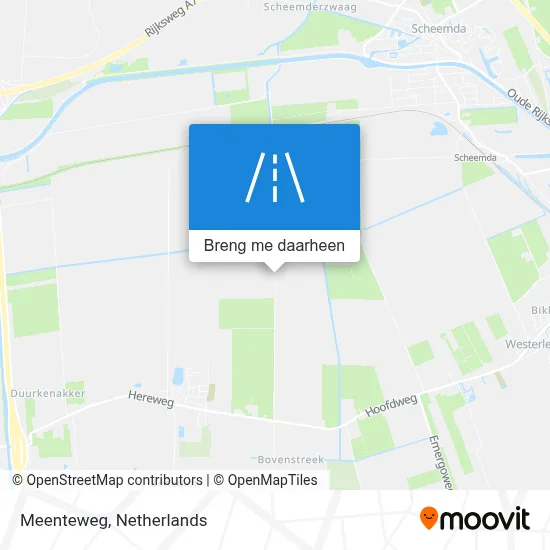 Meenteweg kaart