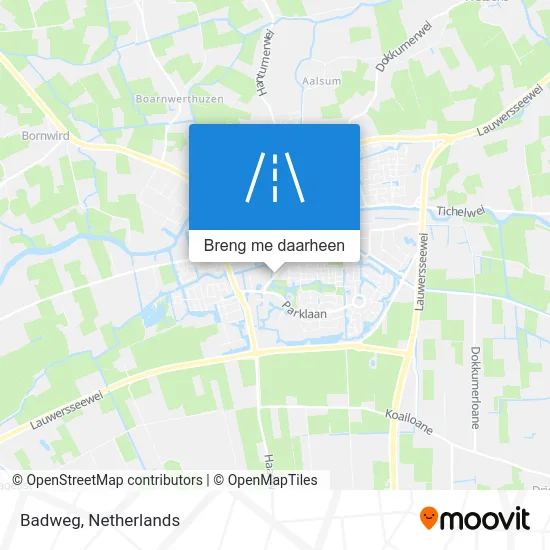 Badweg kaart