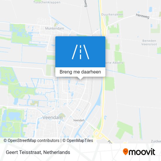 Geert Teisstraat kaart