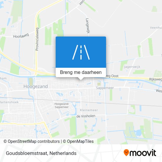 Goudsbloemstraat kaart