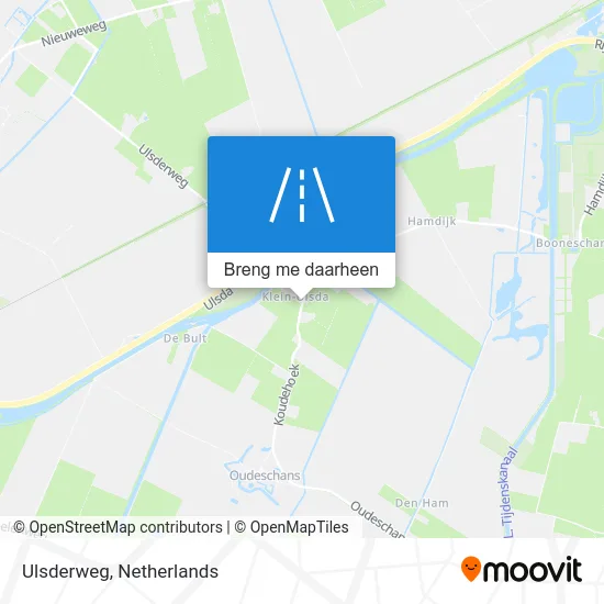 Ulsderweg kaart
