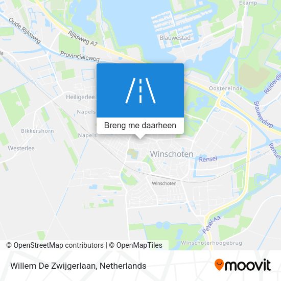 Willem De Zwijgerlaan kaart
