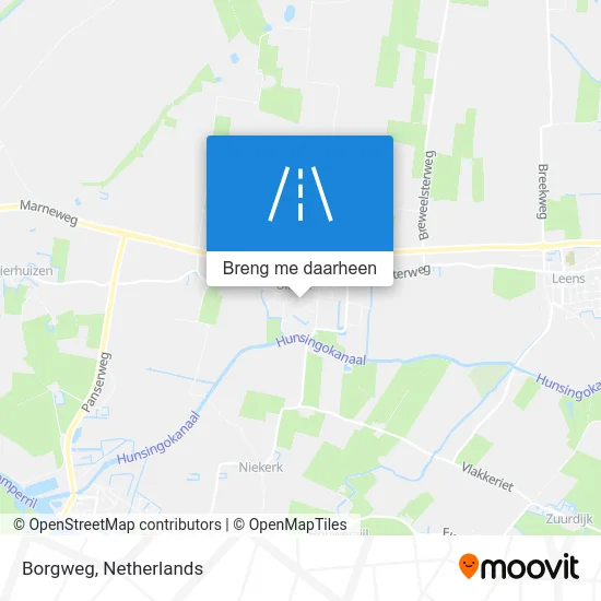 Borgweg kaart