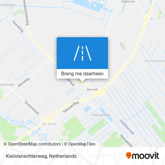 Kielsterachterweg kaart
