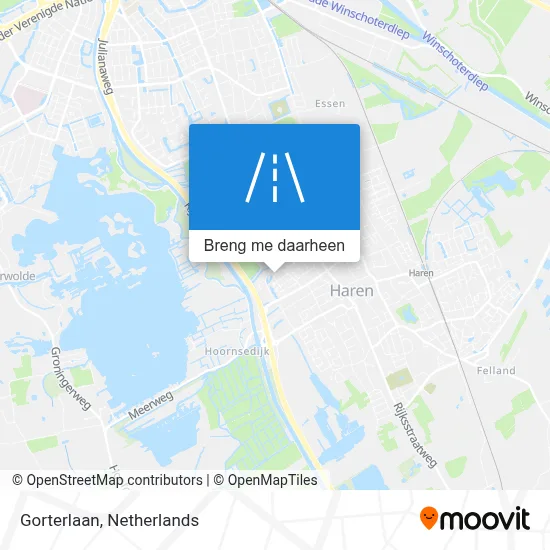 Gorterlaan kaart