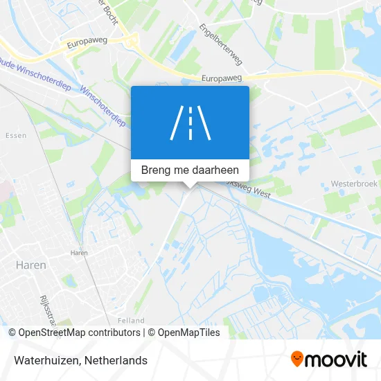 Waterhuizen kaart