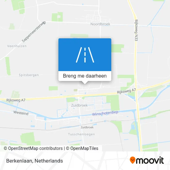 Berkenlaan kaart