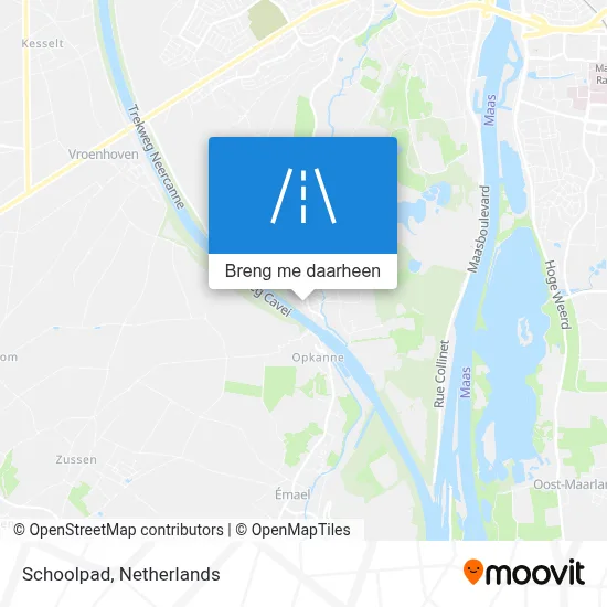 Schoolpad kaart