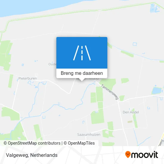 Valgeweg kaart