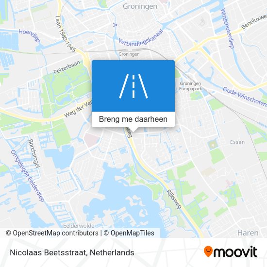 Nicolaas Beetsstraat kaart