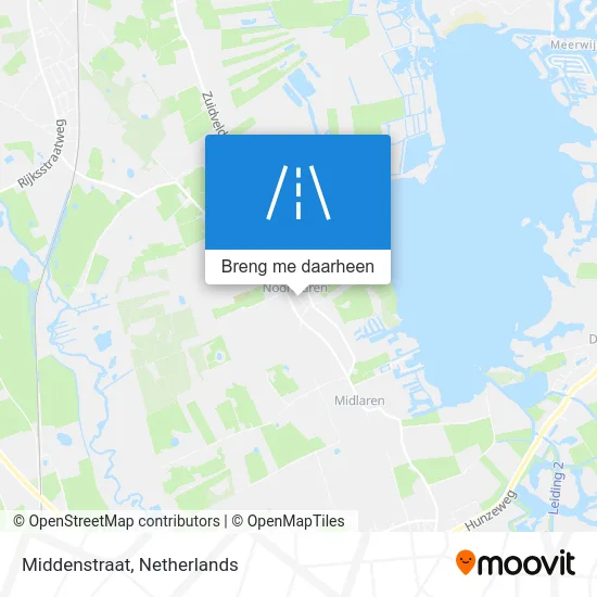 Middenstraat kaart