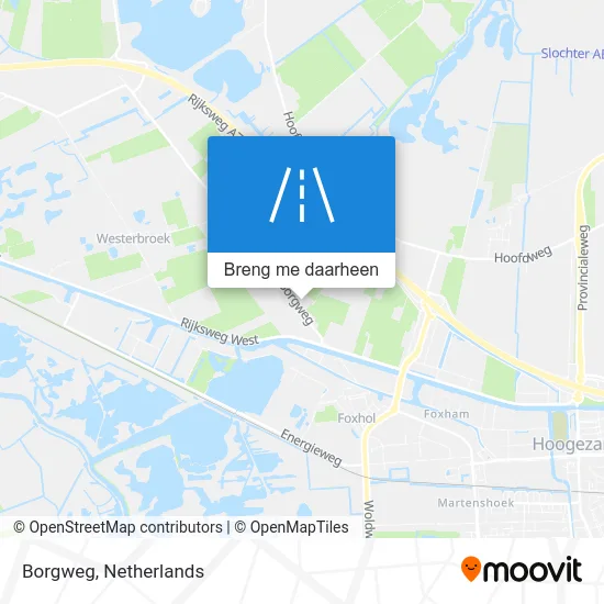 Borgweg kaart