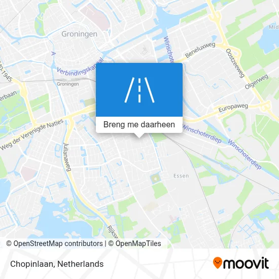 Chopinlaan kaart