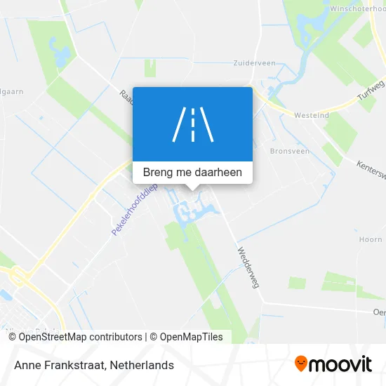 Anne Frankstraat kaart