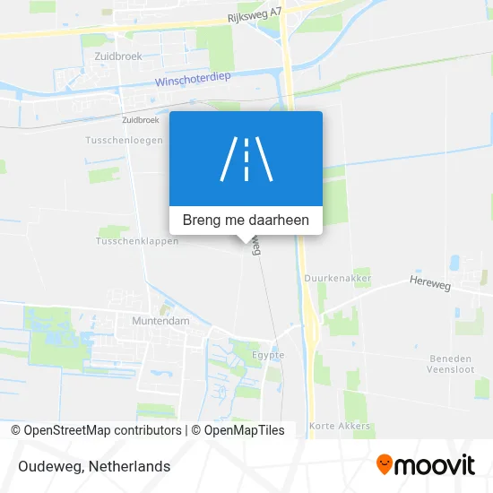 Oudeweg kaart